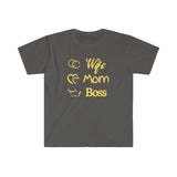 Personal expressions Wow Shirt with the words Wife Mom Boss
