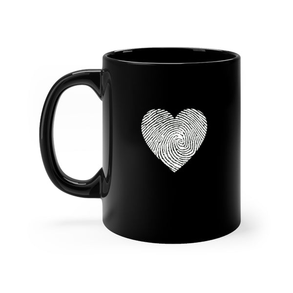Fingerprint Heart - personal expressions Motivational Mugs