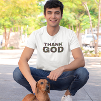Thank God Inspirational Faith shirts in White color personal expressions
