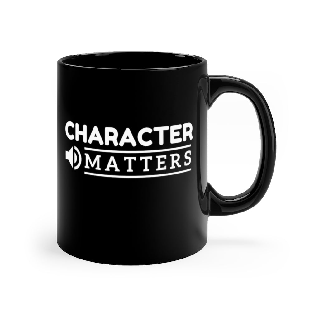 Character Matters printed on personal expressions motivational coffee mugs