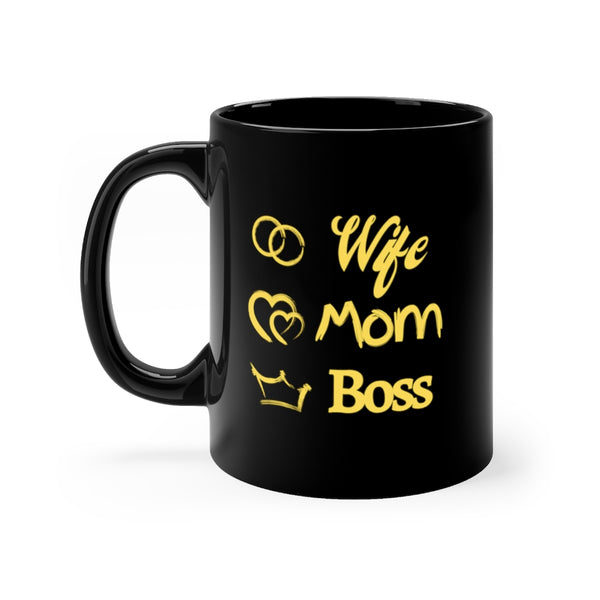 Wife Mom Boss - Motivational Mugs Gifts For Working Moms