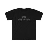 God One Nation black t shirt faith shirts and American patriotic shirts