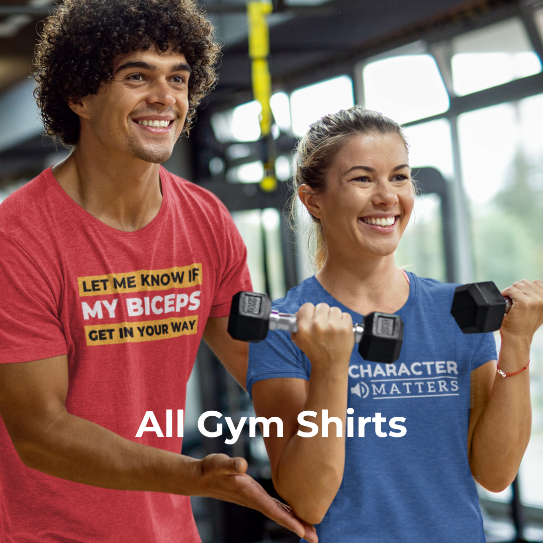 Gym Shirts All collection couple working out two gym tees show cased