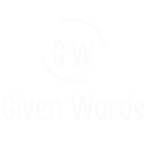 Given Word logo GW in white.